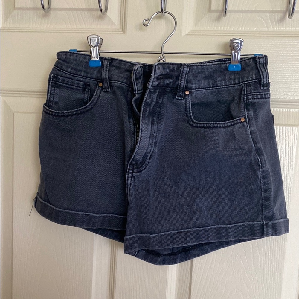 Classic Black Denim Women's Shorts